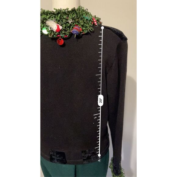 Women’s Holiday 3D buttons Christmas Sweater LARGE - Picture 6 of 12
